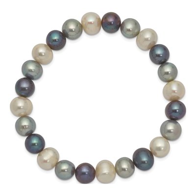 Platinum Freshwater Cultured Pearl Bracelet – view 2