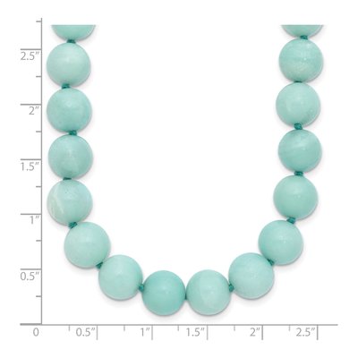 Sterling Silver Amazonite Beaded Necklace – view 4