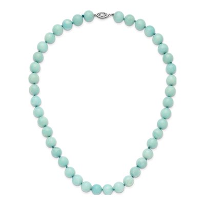Sterling Silver Amazonite Beaded Necklace – view 6