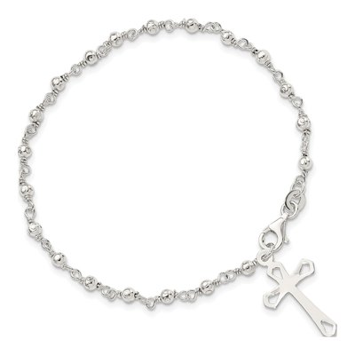 Sterling Silver Rosary Bracelet – view 4