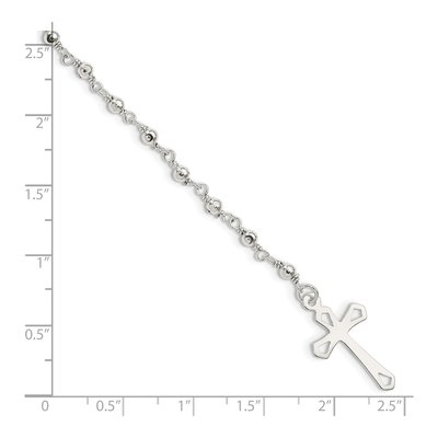 Sterling Silver Rosary Bracelet – view 5