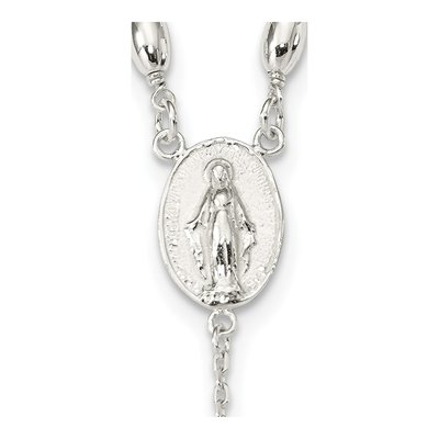 Sterling Silver Rosary Necklace – view 4
