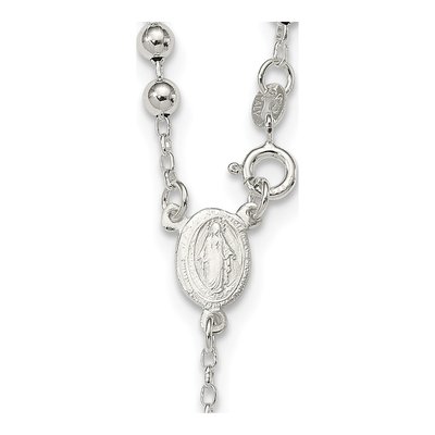 Sterling Silver Rosary Necklace – view 4