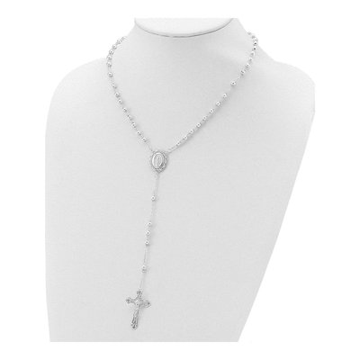 Sterling Silver Rosary Necklace – view 5