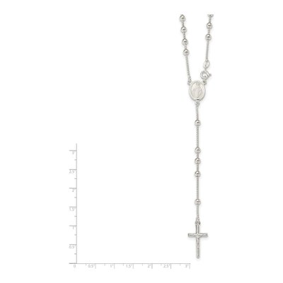 Sterling Silver Rosary Necklace – view 3