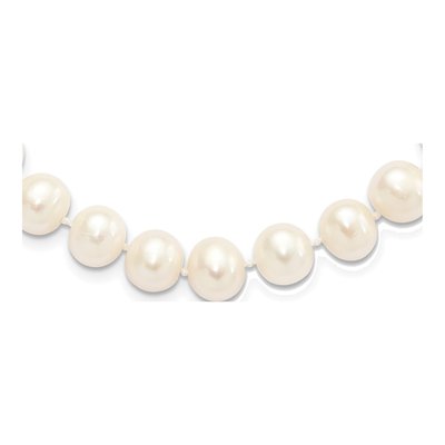 Sterling Silver Freshwater Cultured Pearl Near-Round Necklace