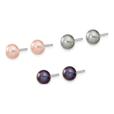 Sterling Silver Freshwater Pearl Necklace, Bracelet & – view 4