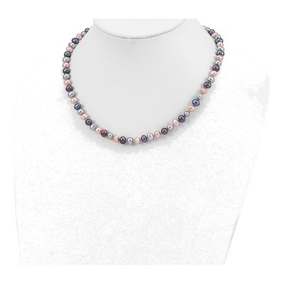 Sterling Silver Freshwater Pearl Necklace, Bracelet & – view 5