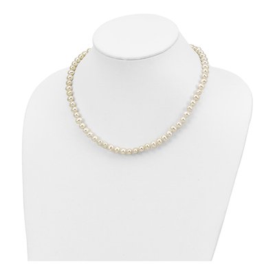 Sterling Silver Freshwater Pearl Necklace, Bracelet & – view 4
