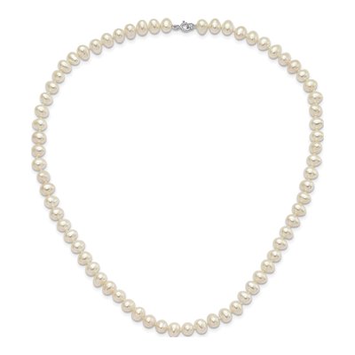 Sterling Silver Freshwater Pearl Necklace, Bracelet & – view 5