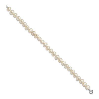 Sterling Silver Freshwater Pearl Necklace, Bracelet & – view 6