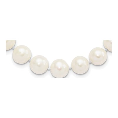 Sterling Silver Freshwater Cultured Pearl Near-Round Necklace