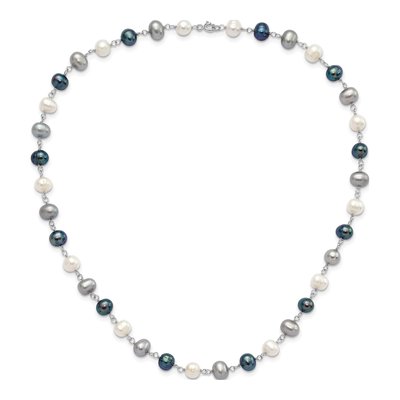 Sterling Silver Freshwater Pearl Necklace Set – view 6