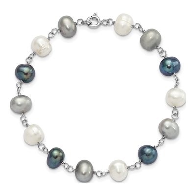 Sterling Silver Freshwater Pearl Necklace Set – view 8