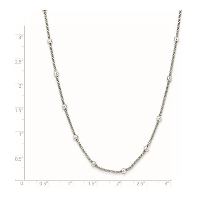 Sterling Silver Beaded Necklace – view 3