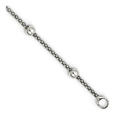 Sterling Silver Beaded Necklace – view 4