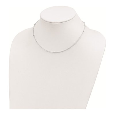 Sterling Silver Beaded Necklace – view 5