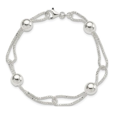 Sterling Silver Mesh Bracelet – view 4