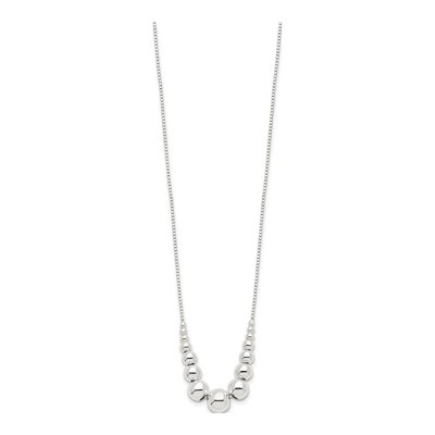 Sterling Silver Graduated Necklace – view 3