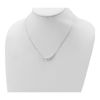 Sterling Silver Graduated Necklace – view 4