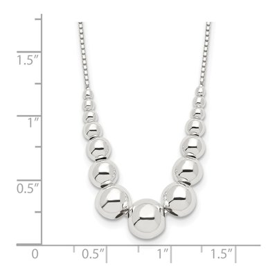 Sterling Silver Graduated Necklace – view 5