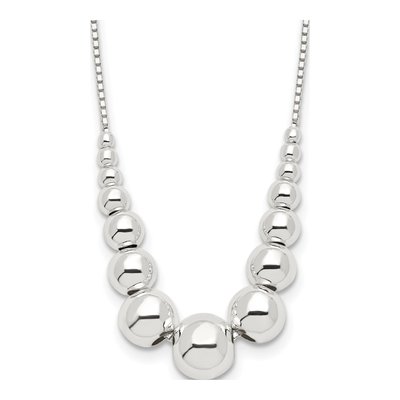 Sterling Silver Graduated Necklace