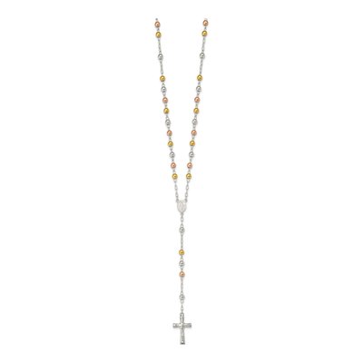Sterling Silver Rosary Necklace – view 3