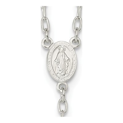 Sterling Silver Rosary Necklace – view 4