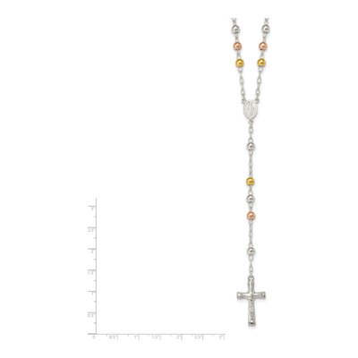 Sterling Silver Rosary Necklace – view 5