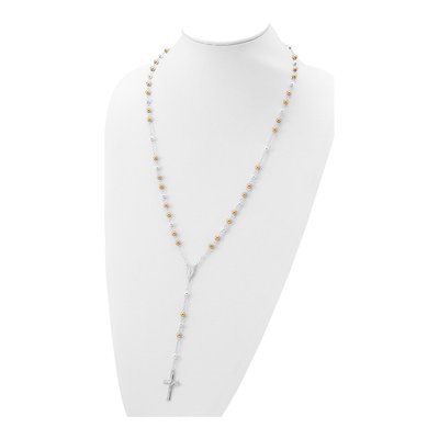 Sterling Silver Rosary Necklace – view 6