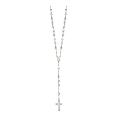 Sterling Silver Rosary Necklace – view 3