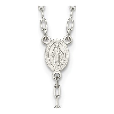Sterling Silver Rosary Necklace – view 4