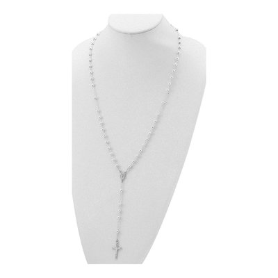 Sterling Silver Rosary Necklace – view 6