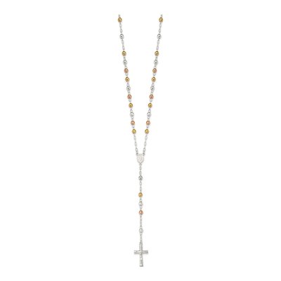Sterling Silver Rosary Necklace – view 3