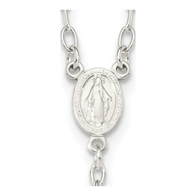 Sterling Silver Rosary Necklace – view 4