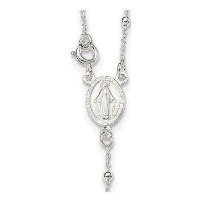 Sterling Silver Rosary Necklace – view 4