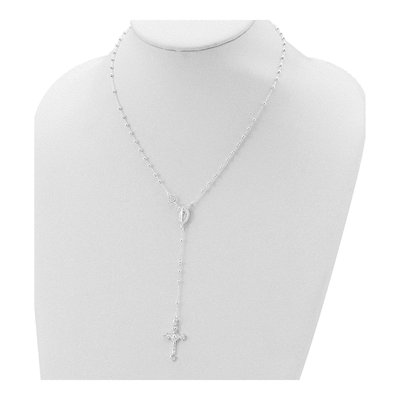 Sterling Silver Rosary Necklace – view 5