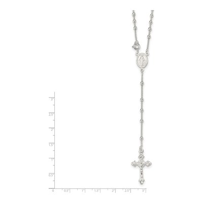 Sterling Silver Rosary Necklace – view 3