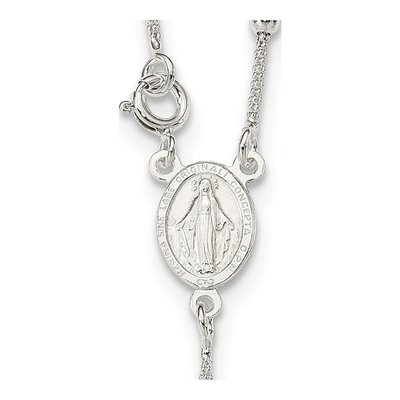 Sterling Silver Rosary Necklace – view 4