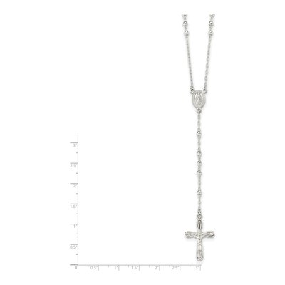 Sterling Silver Crucifix Rosary Necklace – view 5
