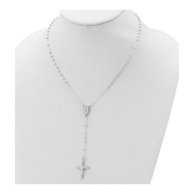 Sterling Silver Crucifix Rosary Necklace – view 6
