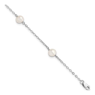 Sterling Silver Freshwater Cultured Pearl Girls' Bracelet