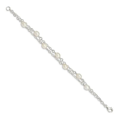 Sterling Silver Freshwater Cultured Pearl Bracelet – view 2