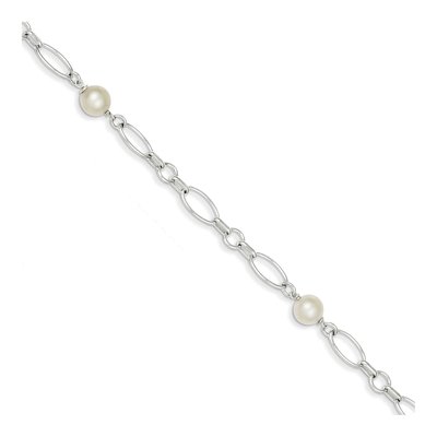 Sterling Silver Freshwater Cultured Pearl Bracelet – view 2