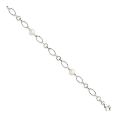 Sterling Silver Freshwater Cultured Pearl Bracelet – view 3