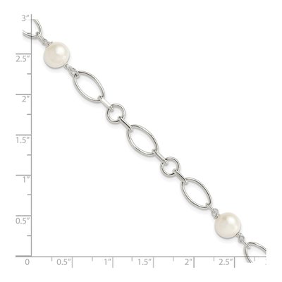 Sterling Silver Freshwater Cultured Pearl Bracelet – view 5