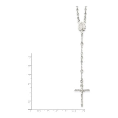 Sterling Silver Rosary Necklace – view 4