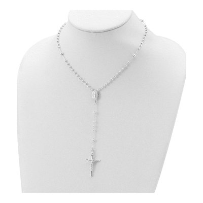 Sterling Silver Rosary Necklace – view 5