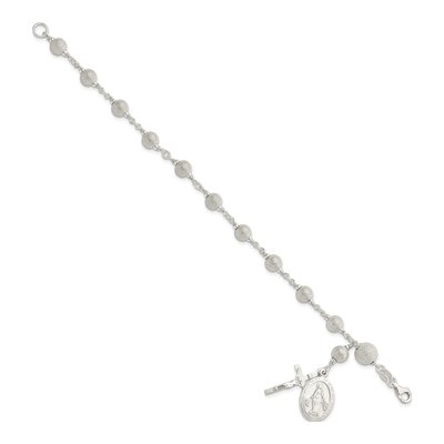 Sterling Silver Rosary Bracelet – view 3
