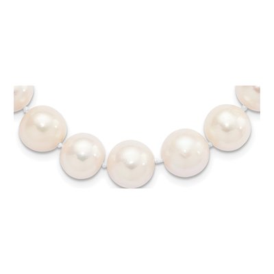 Sterling Silver Freshwater Cultured Pearl Near-Round Necklace